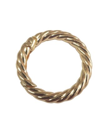Κρίκος με Μηχανισμό Twist Χρυσό 2.5cm (Τεμάχιο) 62