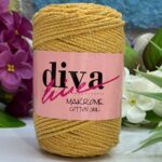 Diva Cotton Lurex  Mustard Sim 1974