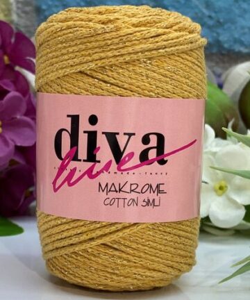 Diva Cotton Lurex  Mustard Sim 1974