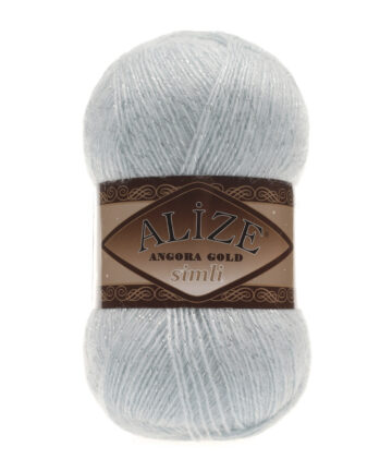 Angora Gold Simli Ice Blue 514