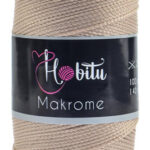 Hobitu makrome 2mm 30 Light Beige