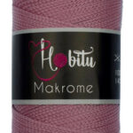 Hobitu makrome 2mm 90 Dried Rose