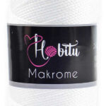 Hobitu makrome 2mm 01 White Pearl