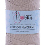 Hobitu Cotton Makrame 3mm Light Beige 153