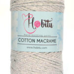 Hobitu Cotton Makrame 3mm Light Grey 156