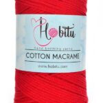 Hobitu Cotton Makrame 3mm Red 173