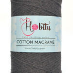Hobitu Cotton Makrame 3mm Grey 174