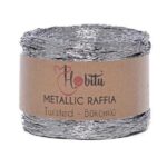 Metallic Raffia Twisted Ασημί 200