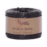Metallic Raffia Twisted Μαύρο 240