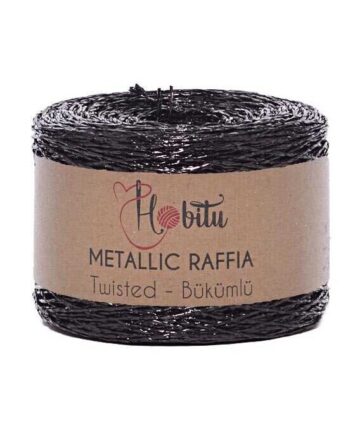 Metallic  Raffia Twisted Μαύρο 240