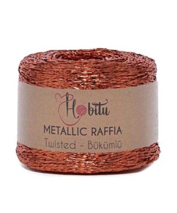 Metallic  Raffia Twisted  Kafe-Bronze 230