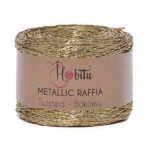 Metallic Raffia Twisted Medium Gold 220