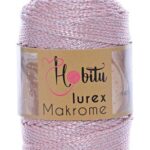 Hobitu makrame Lurex Powder-Silver 72