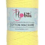 Hobitu Cotton Makrame 3mm Yellow 154