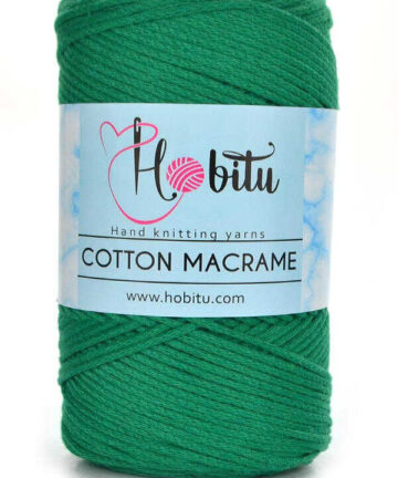 Hobitu Cotton Makrame 3mm  Green 159