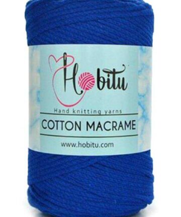 Hobitu Cotton Makrame 3mm Sax Blue 172