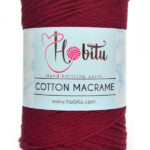 Hobitu Cotton Makrame 3mm Bordoeux 181
