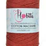 Hobitu Cotton Makrame 3mm Maroon 185