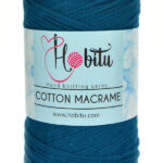 Hobitu Cotton Makrame 3mm  Petrol 189