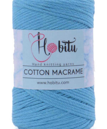 Hobitu Cotton Makrame 3mm Turquoise 3323