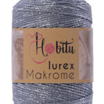 Hobitu makrame Lurex Grey-Silver 64