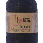 Hobitu makrame Lurex  Black 270-01