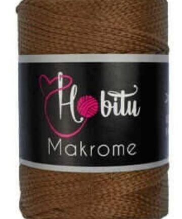 Hobitu makrome 2mm 200 Κανελί-Καφέ