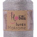 Hobitu makrame Lurex Beige-Silver 30