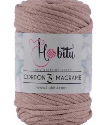 Hobitu Cordon 3 Macrame 5mm Dark-Beige 168