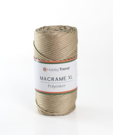 HobbyTrend makrame PP XL 041 Gold-Beige