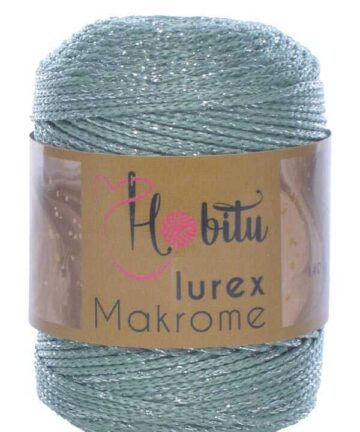 Hobitu makrame Lurex Mint 168