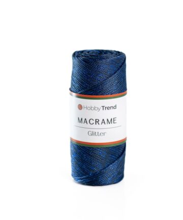 HobbyTrend Makrame Glitter 260N Navy Blue