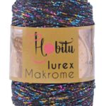 Hobitu makrame Lurex  Black-Multicolor 270-04