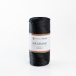 HobbyTrend Makrame Glitter 270B Black-Black Sim