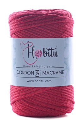 Hobitu Cordon 3 Macrame 5mm 173 Red