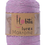Hobitu makrame Lurex Pink 74