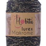 Hobitu makrame Lurex  Black-Gold 270-03