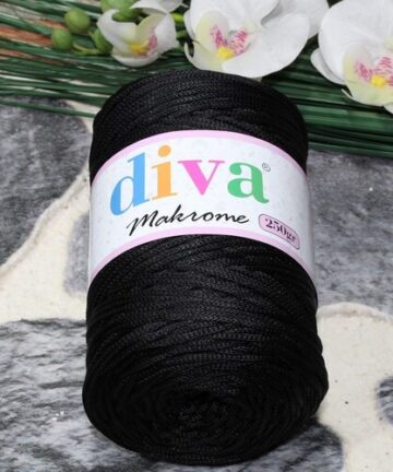 Diva Makrame Polip Black 270