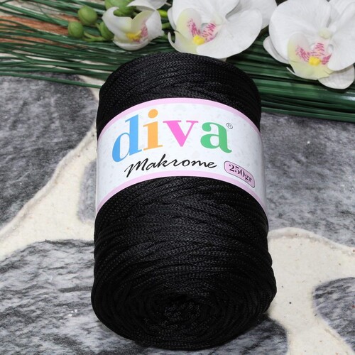 Diva Makrame Polip Black 270
