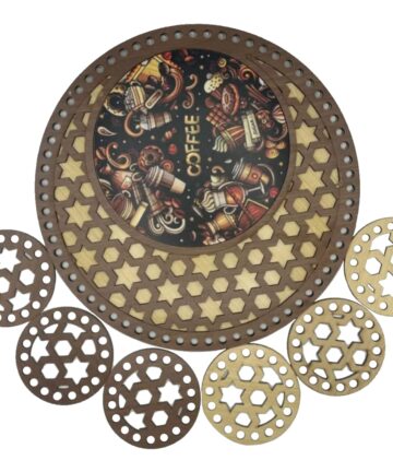 Σετ δίσκος με 6 σουβέρ (30cm) 91