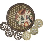 Σετ δίσκος με 6 σουβέρ (30cm) 94