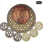 Σετ δίσκος με 6 σουβέρ (30cm) 92