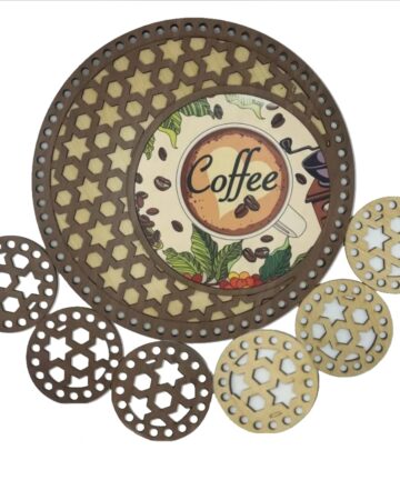 Σετ δίσκος με 6 σουβέρ (30cm) 96