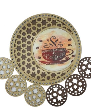 Σετ δίσκος με 6 σουβέρ (30cm) 98