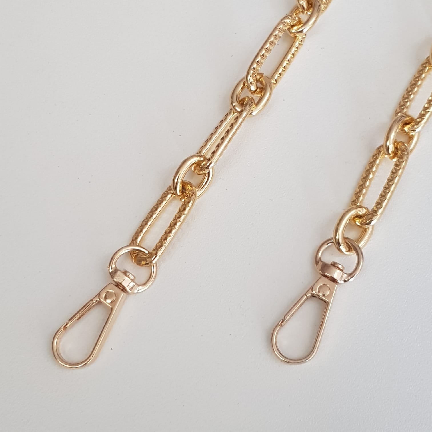 Αλυσίδα Χρυσή Μεταλλική 1.20cm με γάντζο 36-3