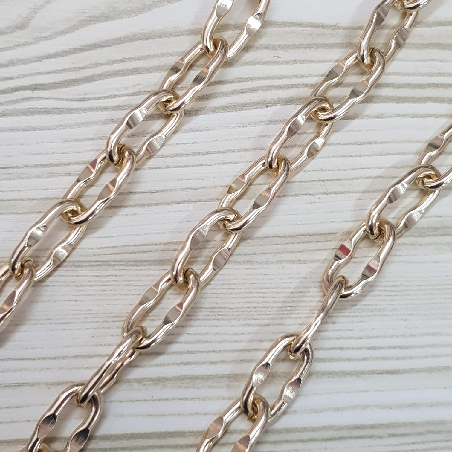 Αλυσίδα Αλουμινίου Χρυσή (10x20mm) 1mt. 09-1