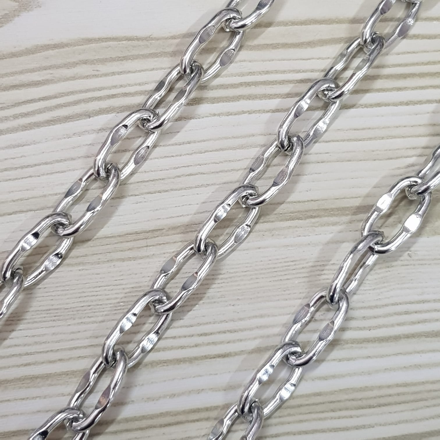 Αλυσίδα Αλουμινίου Ασημί (10x20mm) 1mt. 09-2