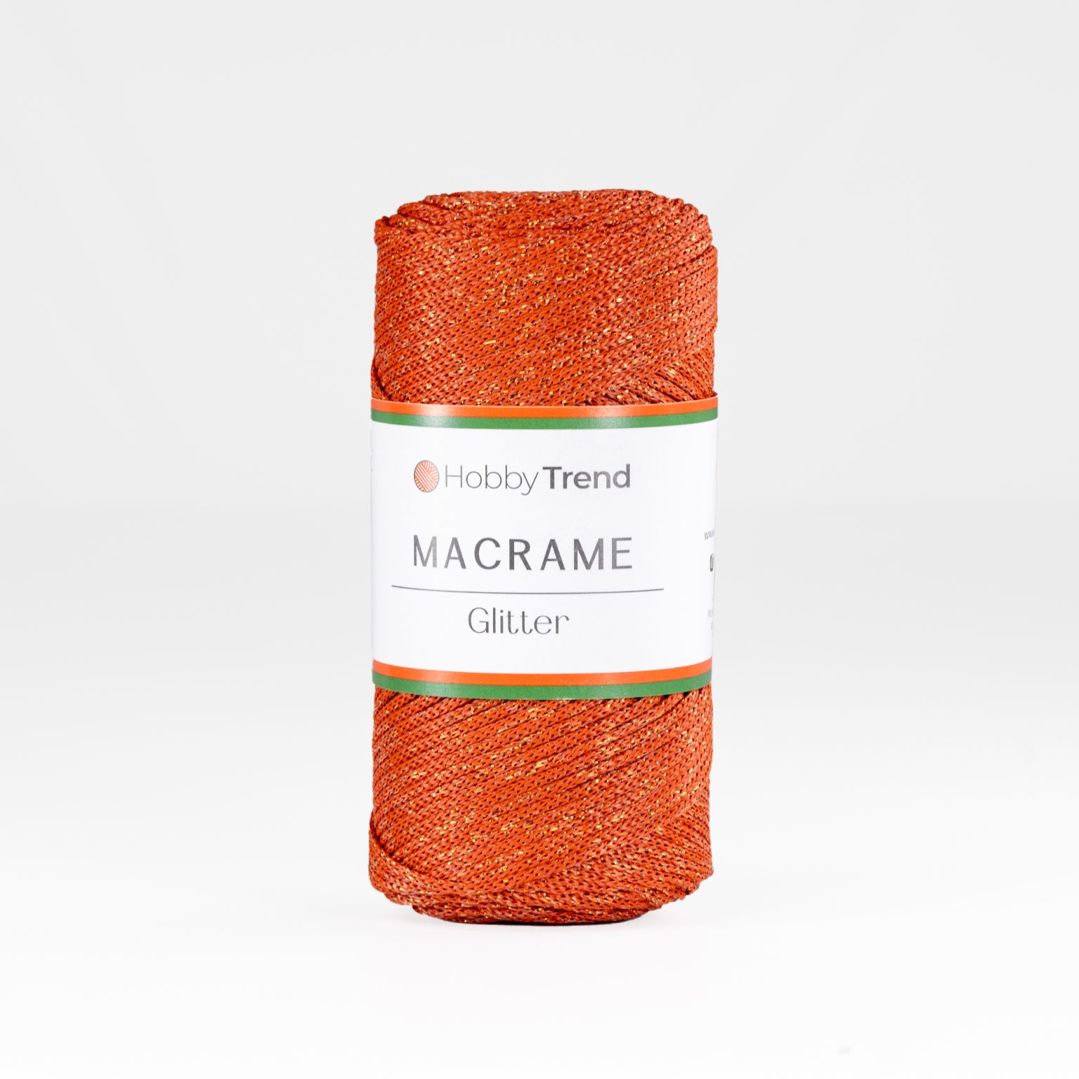 HobbyTrend Makrame Glitter 118C Κεραμιδί - Κεραμιδί sim