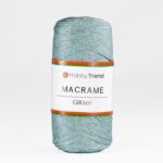 HobbyTrend Makrame Glitter 165 Mint-Silver Sim
