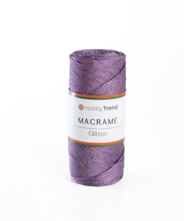 HobbyTrend Makrame Glitter 77L Μωβ - Μωβ sim